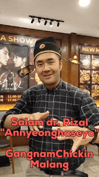 Salam Dr Rizal Annyeonghaseyo Gangnamchickin Malang GIF