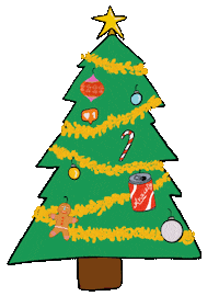 Christmas Tree Sticker by ffembroidery