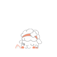cocohanee baby pretty mirror sheep Sticker