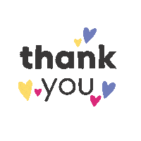 Heart Thank You Sticker by Jo King, Bring to the Party