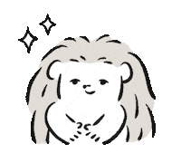 Hedgehog Please Sticker