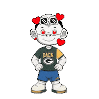 Green Bay Packers Go Pack Go Sticker by Zhot