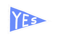 Flag Yes Sticker by Nina Cosford