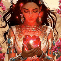 Inner Light Glowing Heart GIF by The Galactic Matriarx