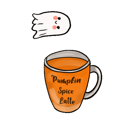 imagineallison halloween fall ghost pumpkin Sticker