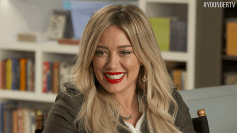 hilary duff laughing GIF by YoungerTV