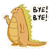 Happy Bye Bye Sticker by Zezaz