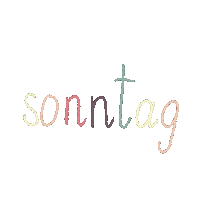 German Sunday Sticker