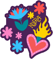 Day Of The Dead Kite Sticker by Kofra Coffee