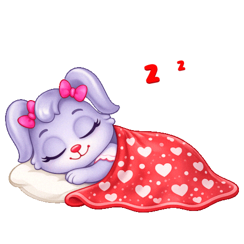 Good Night Sleeping Sticker by Lucas and Friends by RV AppStudios