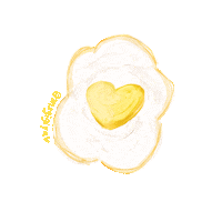 msgigiyu heart food illustration yellow Sticker