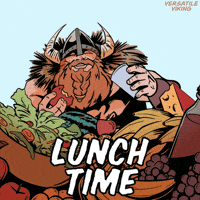Lunch Viking GIF by VeeFriends