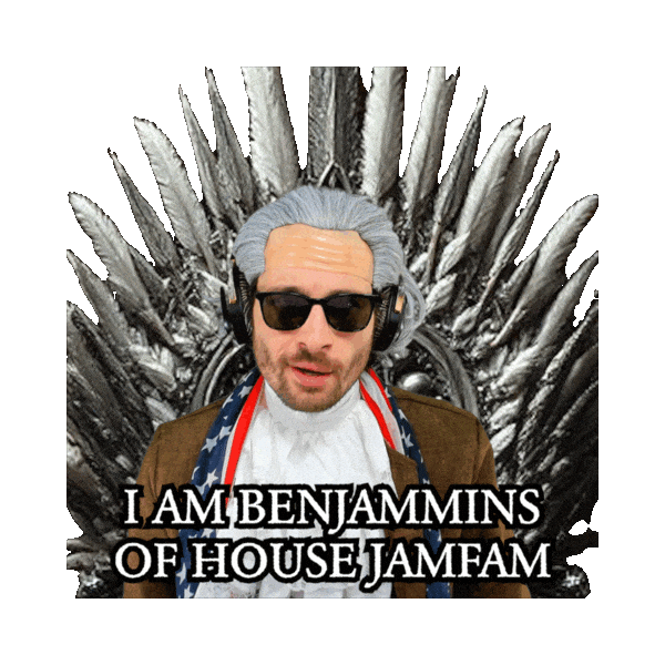 Founding Father Throne Sticker