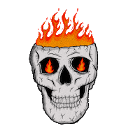 On Fire Sticker