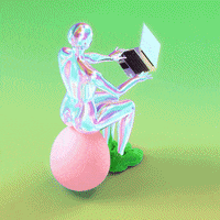 yolkypalky rainbow work trippy weird GIF