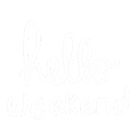 Weekend Hello Sticker