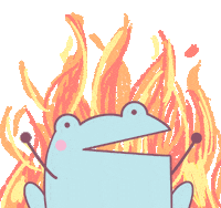 Fire This Is Fine Sticker by rainylune
