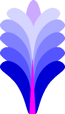 graphngrav giphyupload rainbow blue flower Sticker