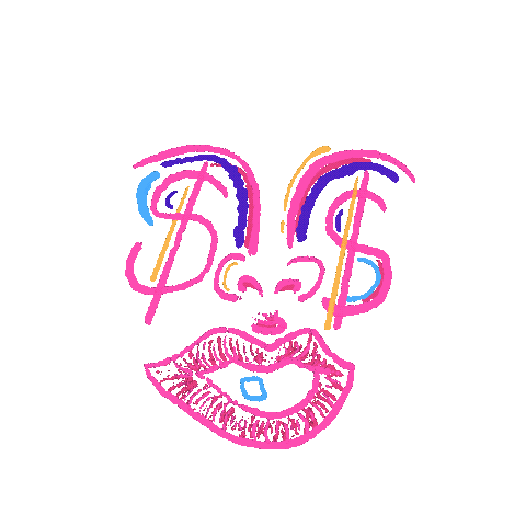 Pink Money Sticker