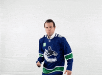 Happy Vancouver Canucks GIF by NHL