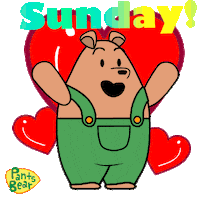 Happy Sunday Sun Sticker