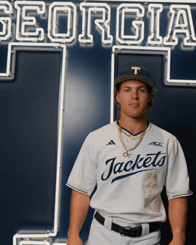 Georgia Tech Baseball GIF by Georgia Tech Yellow Jackets