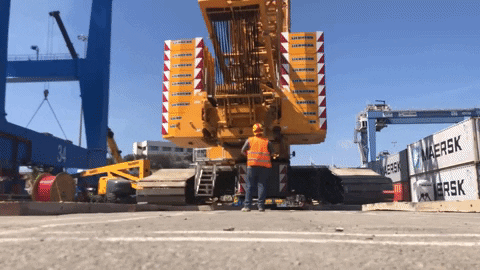 heavyhaulagetrucks giphyupload liebherr liebherr crane material handling equipment GIF