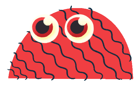 Illustration Eyes Sticker by Jef Caine