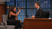 high five seth meyers GIF by Late Night with Seth Meyers