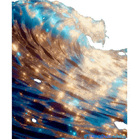 Ocean Waves Sticker by TresorsDuMonde.ca