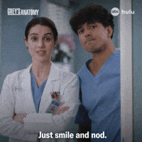 Greys Anatomy Smile GIF by ABC Network