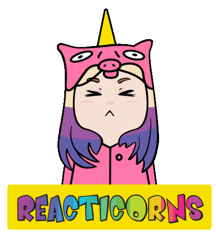 react unicorns Sticker by Wengie