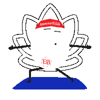 EgglandsBestEggs food fitness yoga exercise Sticker