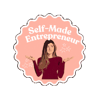 FemaleEntrepreneursHQ work business success entrepreneur Sticker