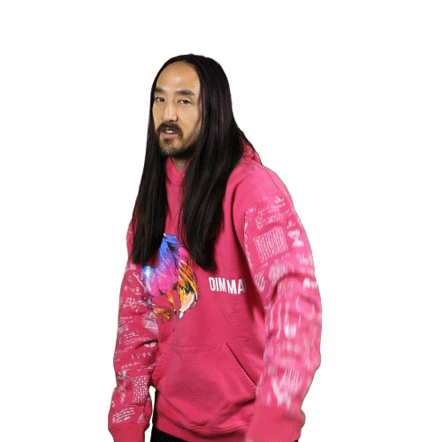 Steve Aoki What Sticker by Ultra Records