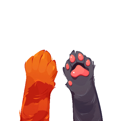 High Five Dog Sticker by Tailz