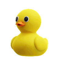 Angry Rubber Duck Sticker by tkkjee