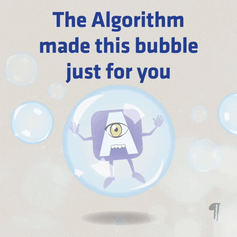 kinetoons giphyupload social media bubble algorithm GIF