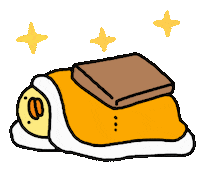 Sleepy Art Sticker by ぴょろりんちょ（ひよこ人間ぴよ）