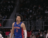 Excited Detroit Pistons GIF by Bally Sports Detroit