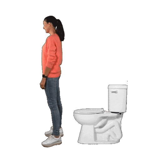 Toilet Melanie Sticker by Vitamelle