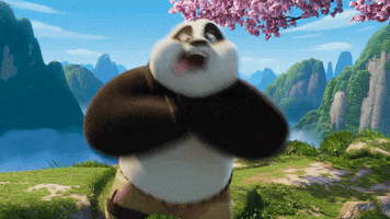 Flowers Choking GIF by Kung Fu Panda 4