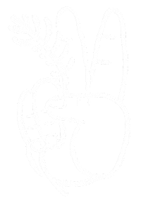Hand V Sticker by Jef Caine