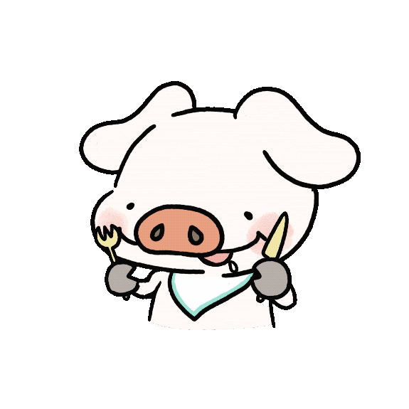 yudai9c giphyupload pig piglet おいしそう Sticker
