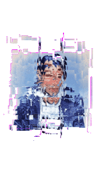 Dorian Electra Glitch Sticker by Database數據