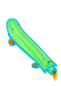 Skate Board Sticker