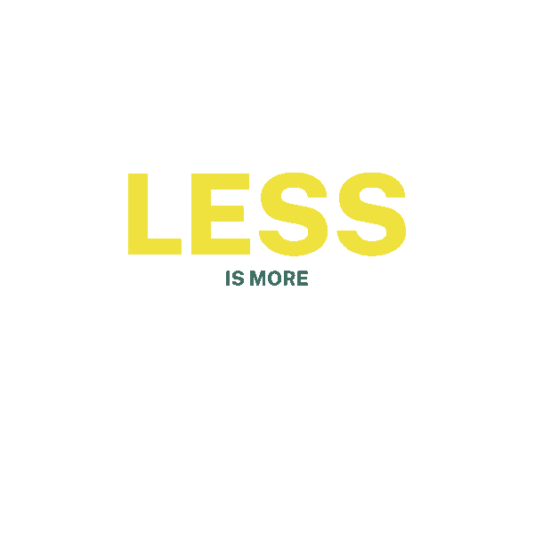 Less Is More Eth Sticker by Eco Tiny House