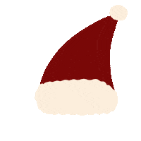 Santa Hat Christmas Sticker