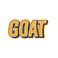 Greatest Of All Time Goat Sticker by Georgia Southwestern State University