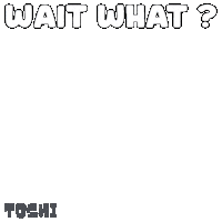 Confused Wait What Sticker by Toshithecat